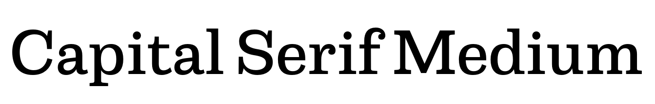 Capital Serif Medium